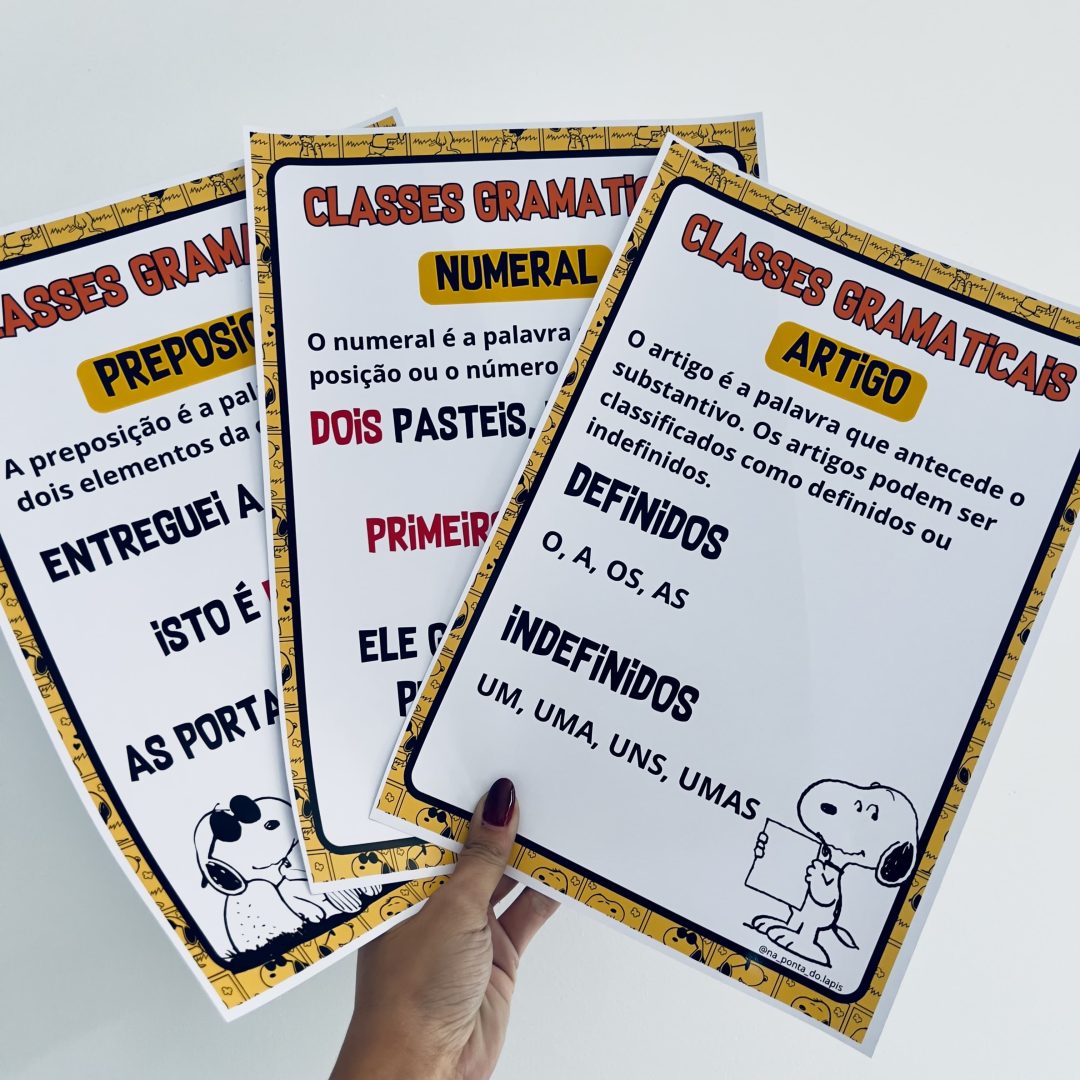 🐶✨Kit Gramática - Snoopy✨🐶