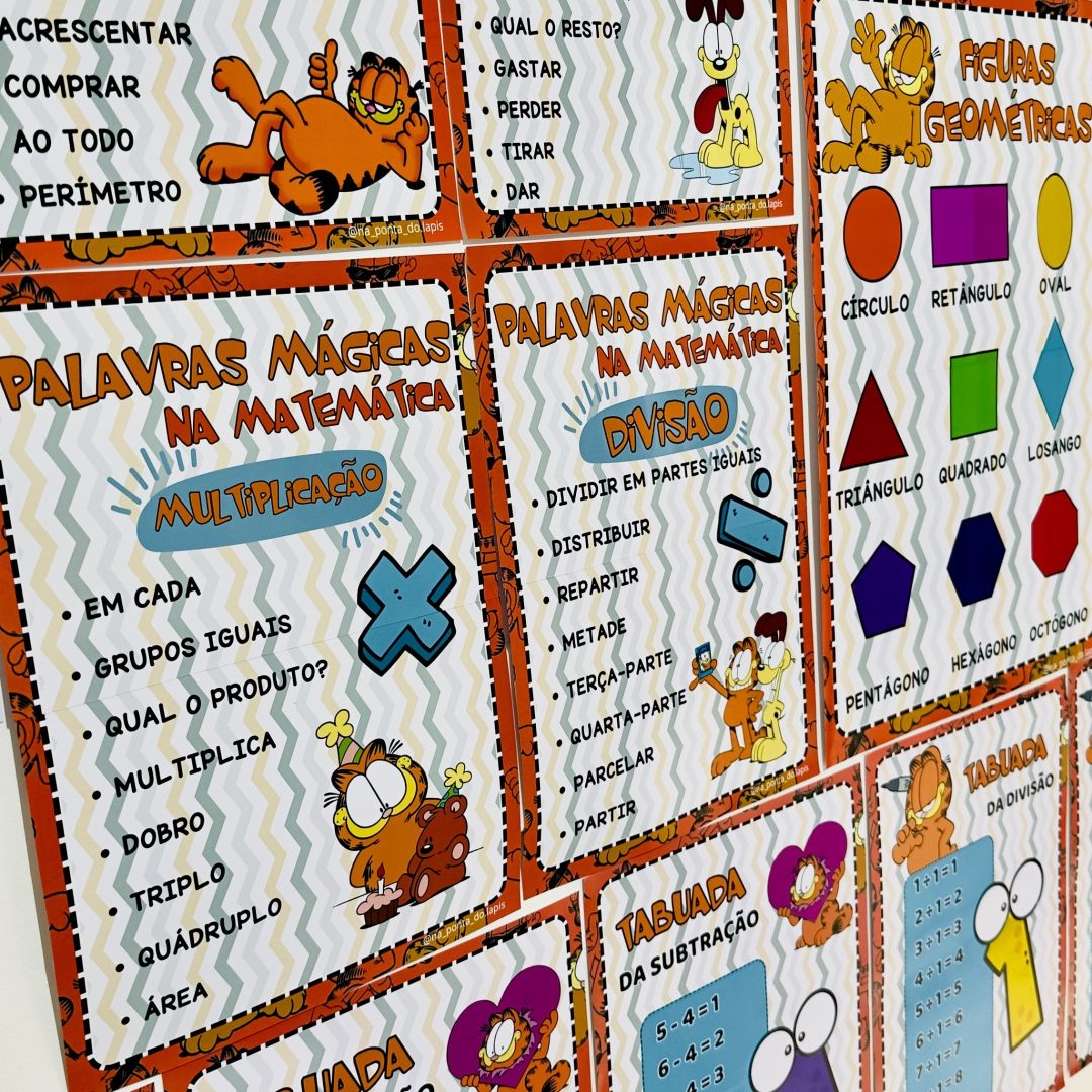 😺💫Kit Matemática - Garfield😺💫