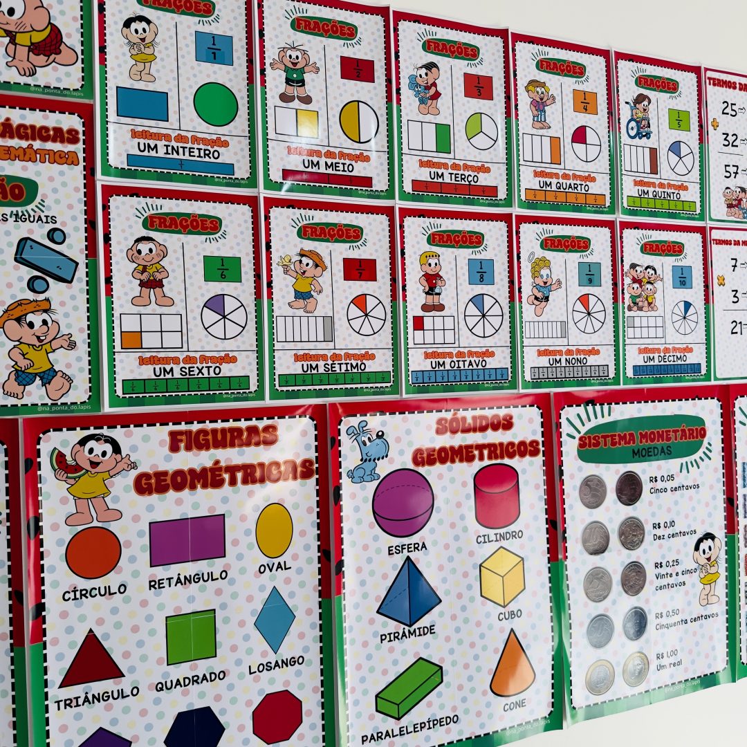 🍉💖Kit Matemática - Turma da Mônica🍉💖