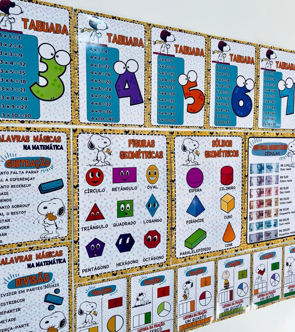 🏠🐶Kit Matemática - Snoopy🏠🐶