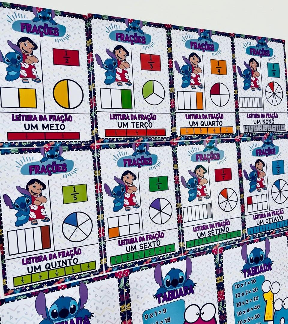 👽💙Kit Matemática - Stitch👽💙
